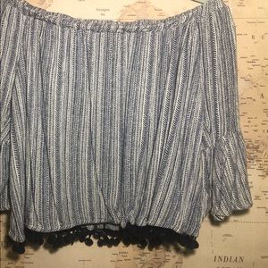 dressy off the shoulder top